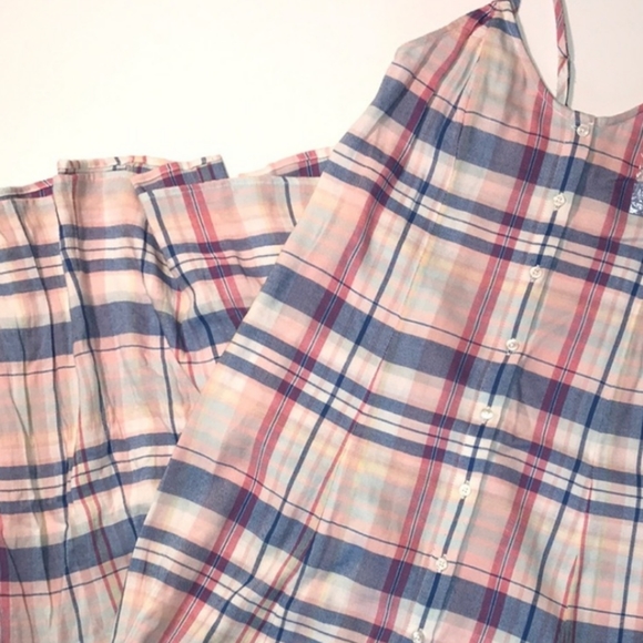3/$20 true craft • plaid cottagecore/prairie maxi dress - Picture 2 of 6